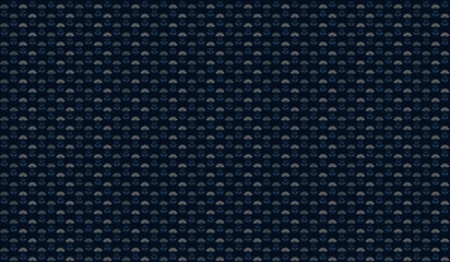 Seamless abstract pattern with small bunch of flower in light gray blue on dark blue  background. Vector illustration, for masculine shirt lady dress cloth cover decoration  all over print art beauty 