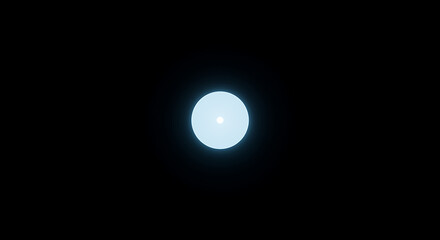 Obraz premium Glowing Light Orb Bright Circle Abstract Background Celestial Digital Art Soft Light Effect