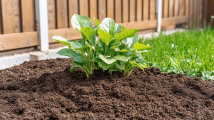 A seasonal composting area for gardening, emphasizing sustainable practices and environmental care.