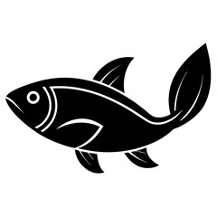 vector fish with leaf tail sustainable seafoo.svg