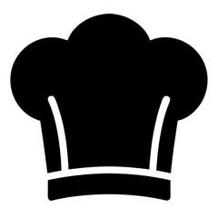 flat chef hat icon cooking symbol vector on white