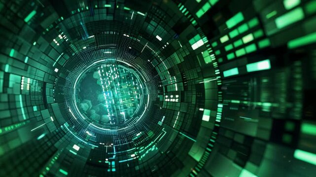 A digital crypt, background, Generative AI Videos.