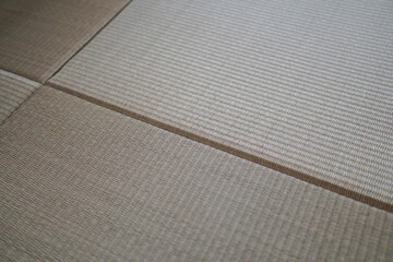 和室の細かい畳のアップ
