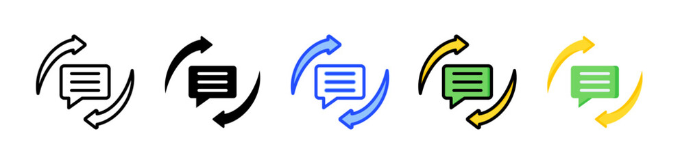 Response Icon Collection With Multiple Styles