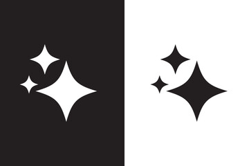 AI generate icon set. Sparkle Icon Set. AI star and square, artificial intelligence. Vector Illustration Design