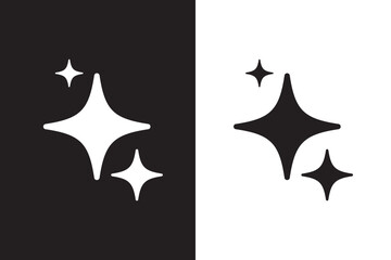 Vector illustration of stars set isolated on transparent background