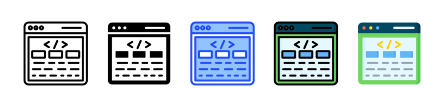 Frontend Icon Collection With Multiple Styles