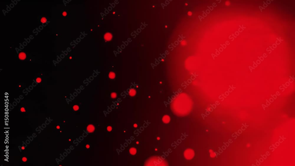 Poster crimson particle flow abstract background video