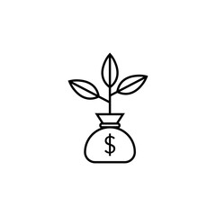 Start-up Outline Icon Fund