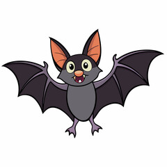 halloween cat with bat