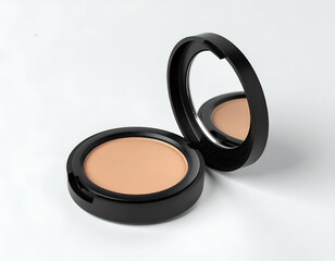 Matte Black Pressed Powder Foundation Flawless Finish, Perfect Coverage