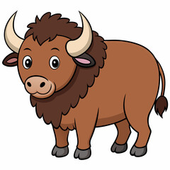 vector illustration of a bull