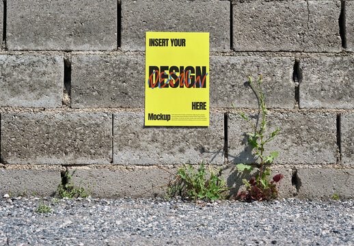 nk A4 panel template positioned against a textured concrete surface