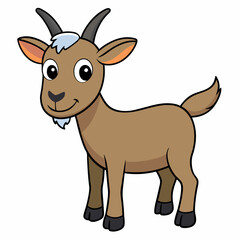vector illustration of a goat