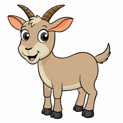 vector illustration of a goat