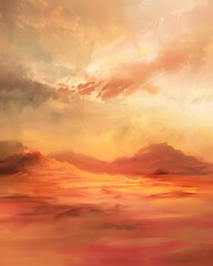 Abstract Shapes in Digital Painting Style