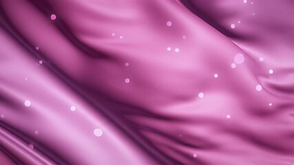 Pink Silk Drape with Floating Luminescent Particles