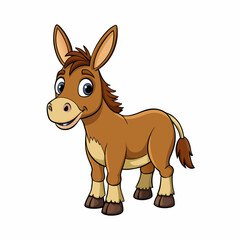 donkey cartoon illustration , mule