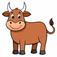 cow, animal, cartoon, illustration, farm, vector, bull, mammal, cattle, milk, art, isolated, livestock, nature, goat, white, brown, fun, agriculture, cute, calf, funny, drawing, character, deer
