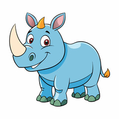 cartoon rhino cartoon