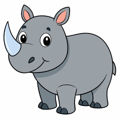 cartoon rhino cartoon