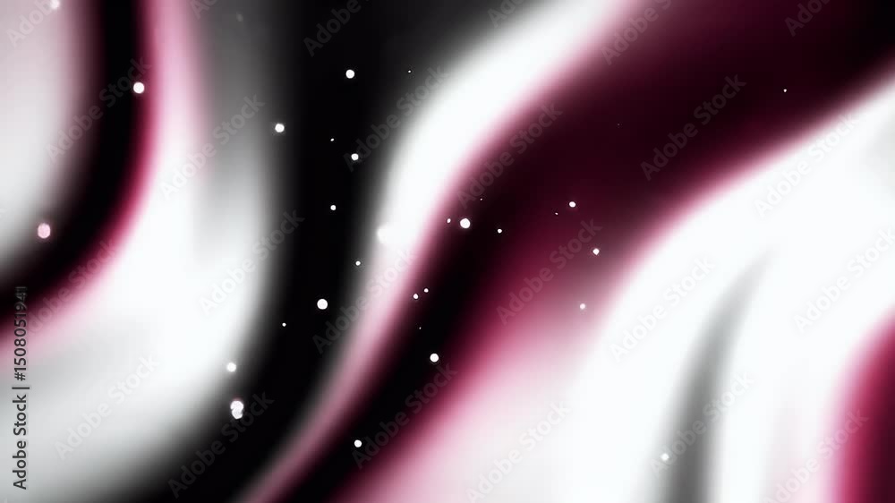 Poster abstract swirling nebula with glowing particles
