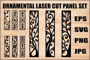 Ornamental Laser Cut Panel Set