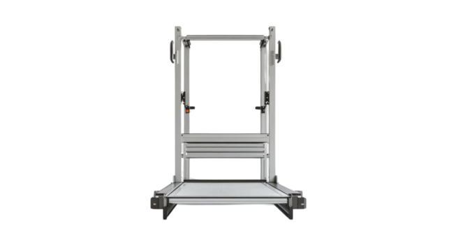 A hydraulic lift with extended arms, Transparent background, PNG file