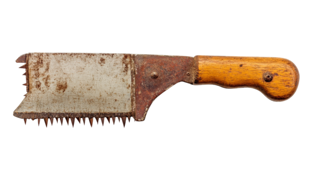 A gymnastics balance beam with chalk marks,Transparent background, PNG file