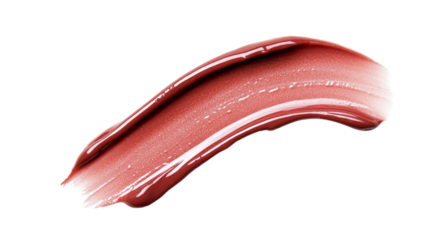 A lip plumping gloss with a glossy finish,Transparent background, PNG file