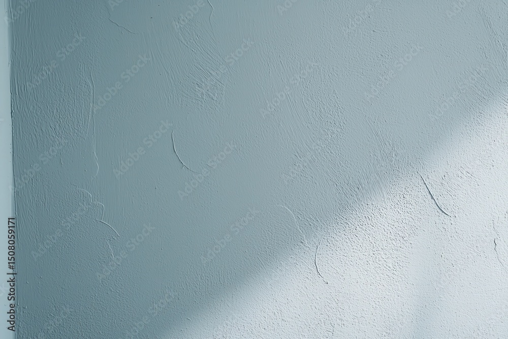 Wall mural soft blue wall texture with gentle shadow and subtle patterns