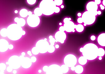 丸 光 ネオン ピンク　背景 グラフィック イラスト