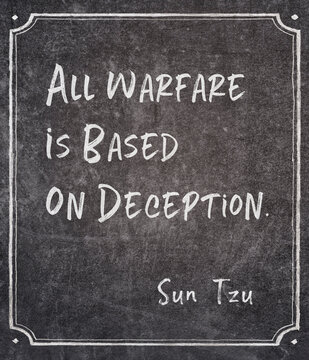 based on deception Sun Tzu quote