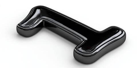 3D Rotated Number 1 With Smooth Surface