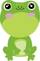 Cute Frog Kawaii Emotional Animal Illustration