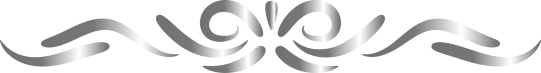 silver border divider luxury decoration