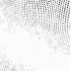 Wavy gradient halftone dots pattern texture background
