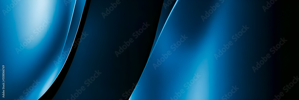 Poster abstract blue gradient background with light reflections and subtle lines suitable for digital art a