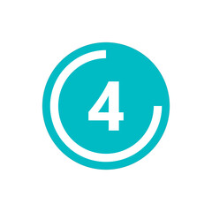 Number icon vector illustration. Infographic number icon vector. number icon vector