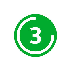 Number icon vector illustration. Infographic number icon vector. number icon vector