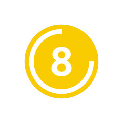 Number icon vector illustration. Infographic number icon vector. number icon vector