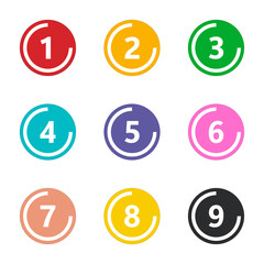Number icon vector illustration. Infographic number icon vector. number icon vector