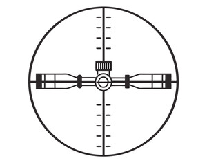 Target Scope Crosshair Viewfinder Reticle for Hunting and Precision Shooting