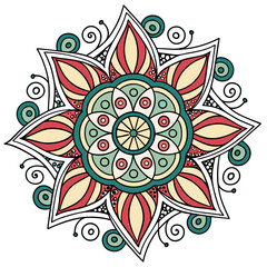 Lineal mandala background