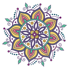 Lineal mandala background