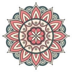 Lineal mandala background