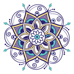 Lineal mandala background