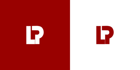 Creative LP Letter Logo with Abstract, Illustration, Design Inspiration, Vector, Icon