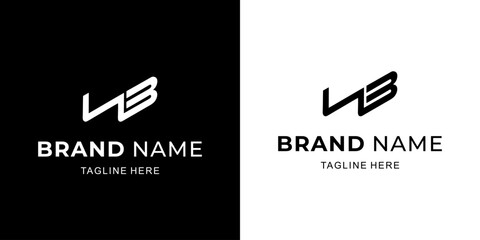 Creative LB Letter Logo with Abstract, Illustration, Design Inspiration, Vector, Icon