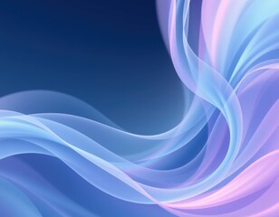 Obraz premium Soft pastel abstract waves digital art corporate background serene environment artistic viewpoint